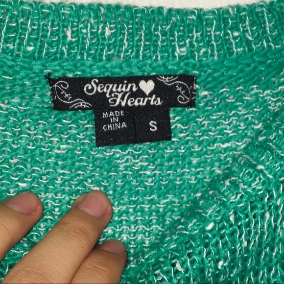 Teal long sleeve dress - Picture 3 of 3